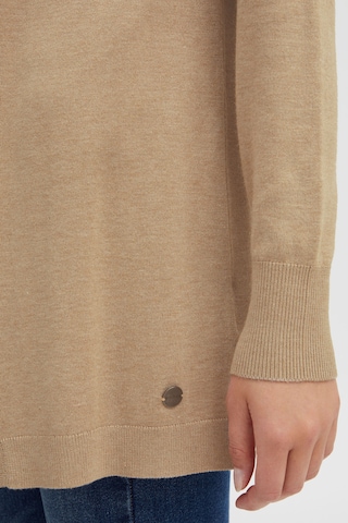 Oxmo Knit Cardigan 'Kat' in Beige