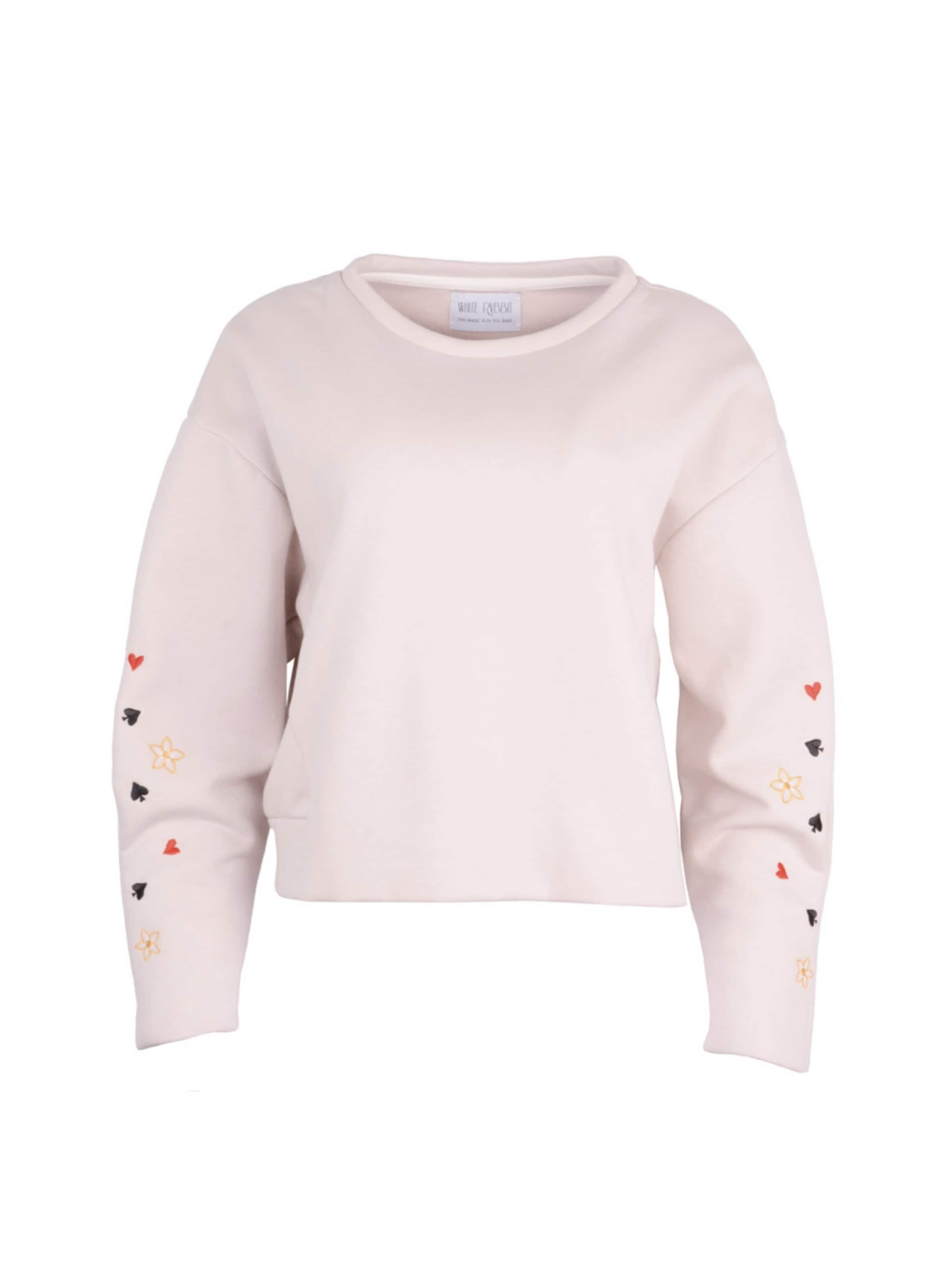 WHITE RVBBIT Sweatshirt 'Mad Hatter' in Pink: front