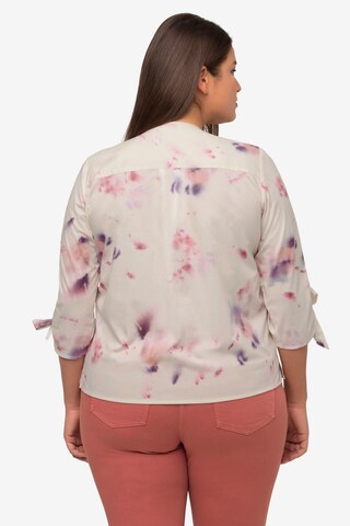 Ulla Popken Bluse  (GOTS) in Beige