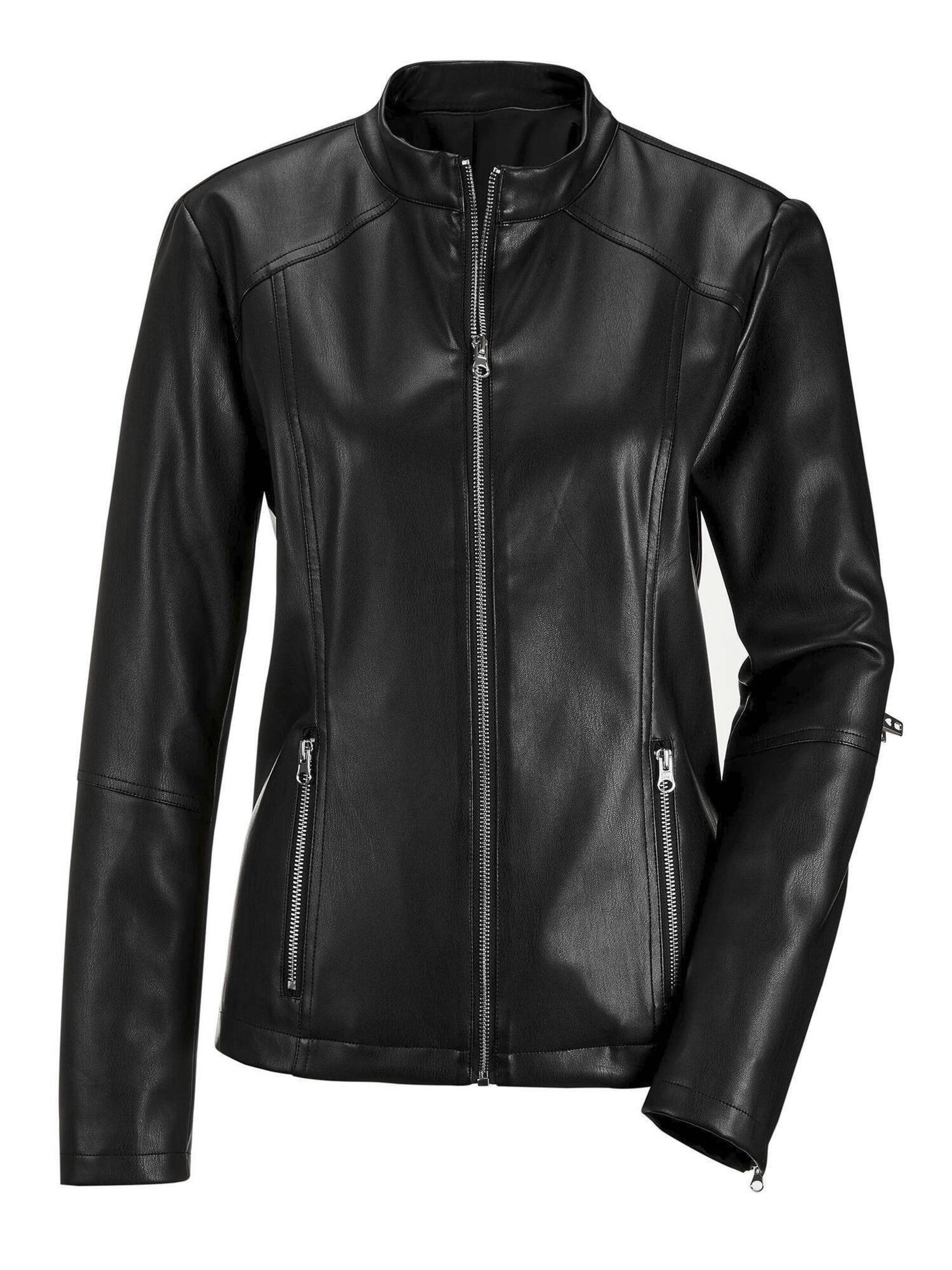 Goldner Jacke in Schwarz: Vorderseite