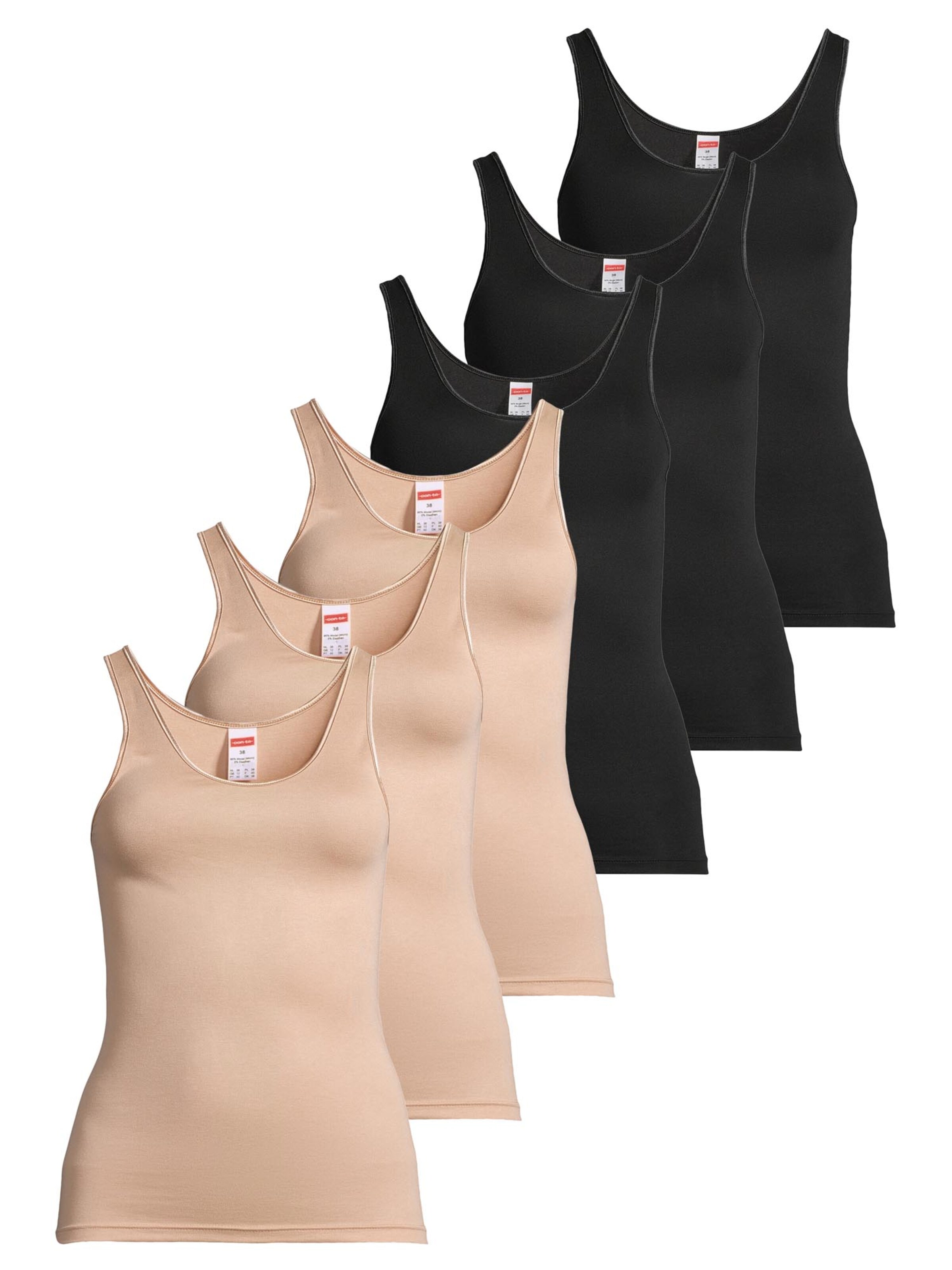 CON-TA Onderhemd 'Modal' in Beige: voorkant