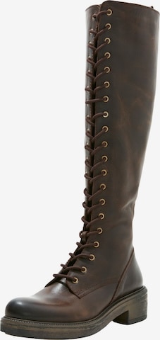 INUOVO Lace-Up Boots in Brown: front