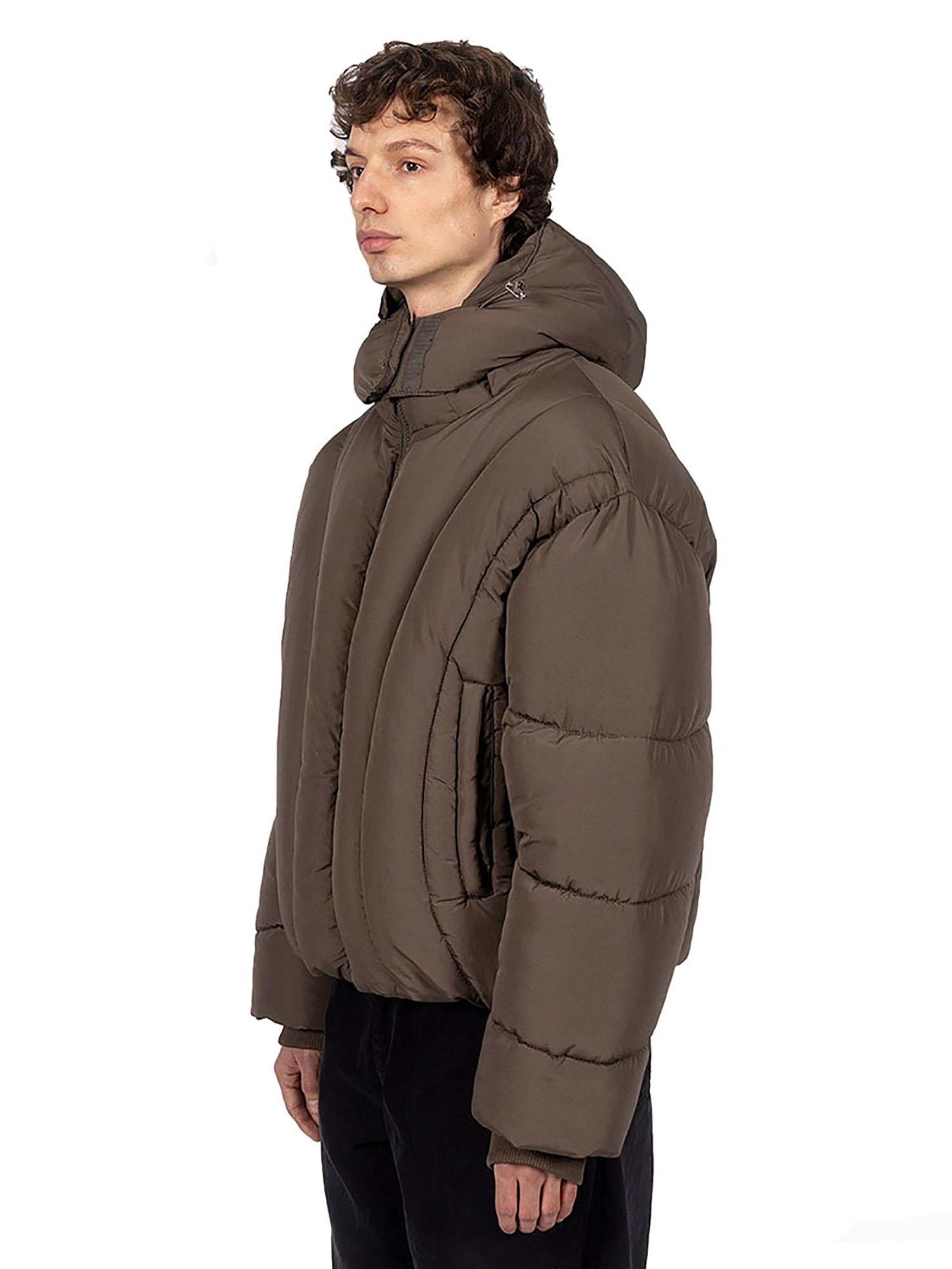 FAVELA Winter Jacket 'Abstract' in Brown