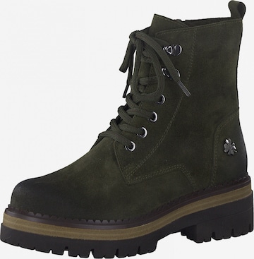 MARCO TOZZI by GUIDO MARIA KRETSCHMER Lace-Up Ankle Boots in Green: front