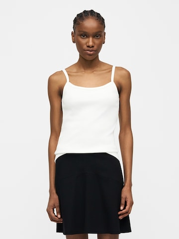 Calvin Klein Jeans - Top en blanco: frente