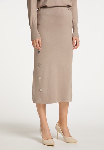 DreiMaster Klassik Skirt in Grey: front