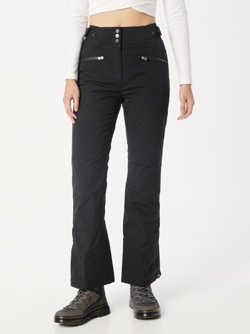 ZIENER Slim fit Workout Pants 'Tilla' in Black: front