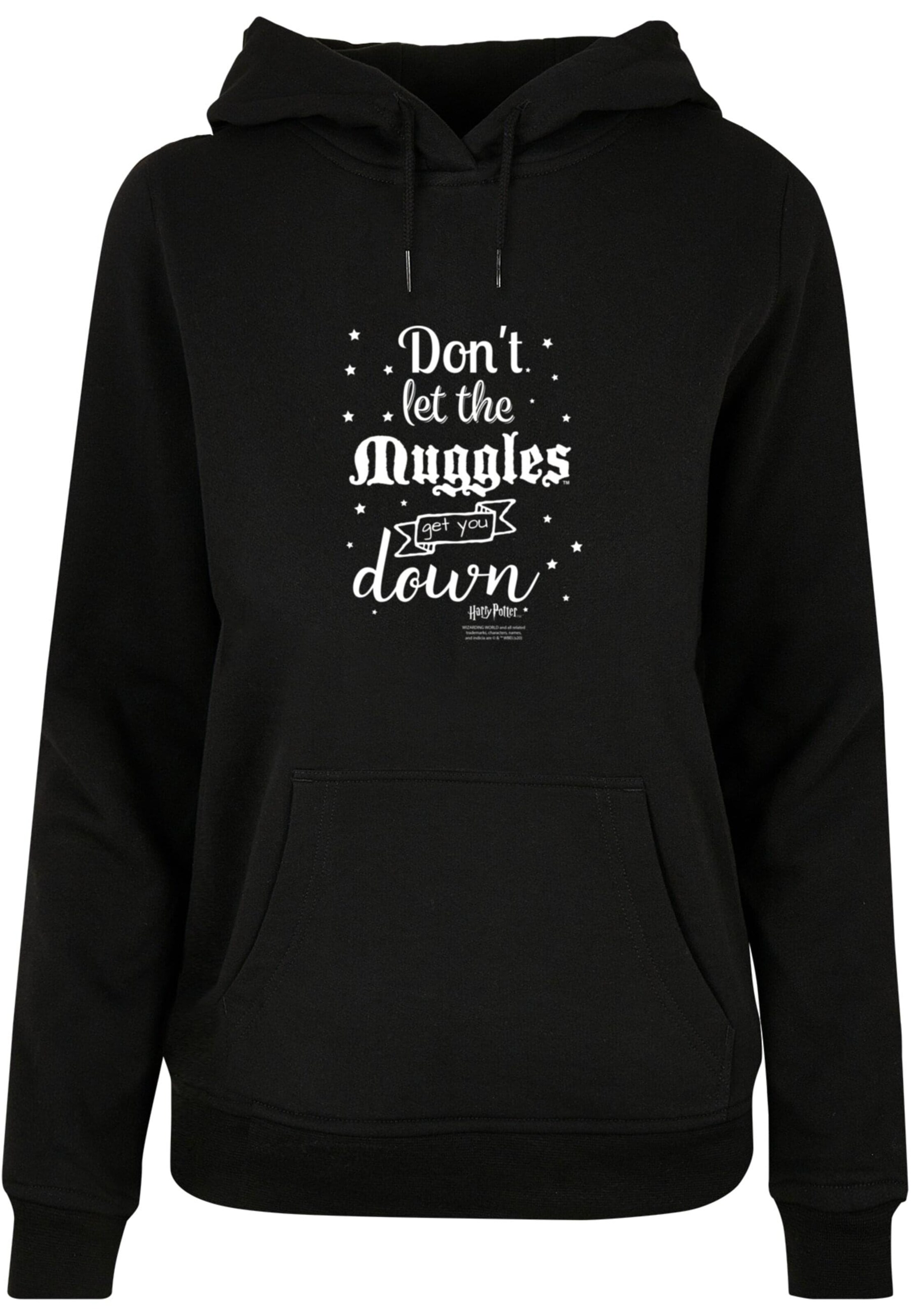 ABSOLUTE CULT Sweatshirt 'Harry Potter - Don't Get The Muggles' in Schwarz: Vorderseite