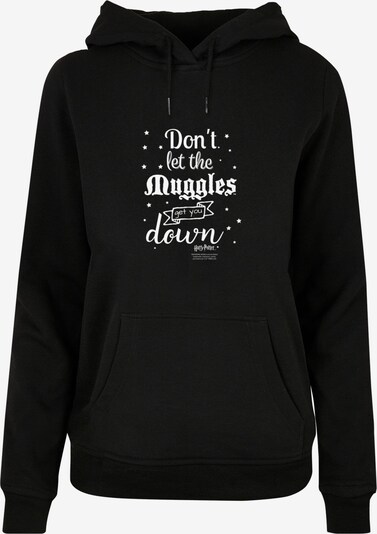ABSOLUTE CULT Sweat-shirt 'Harry Potter - Don't Get The Muggles' en noir / blanc, Vue avec produit