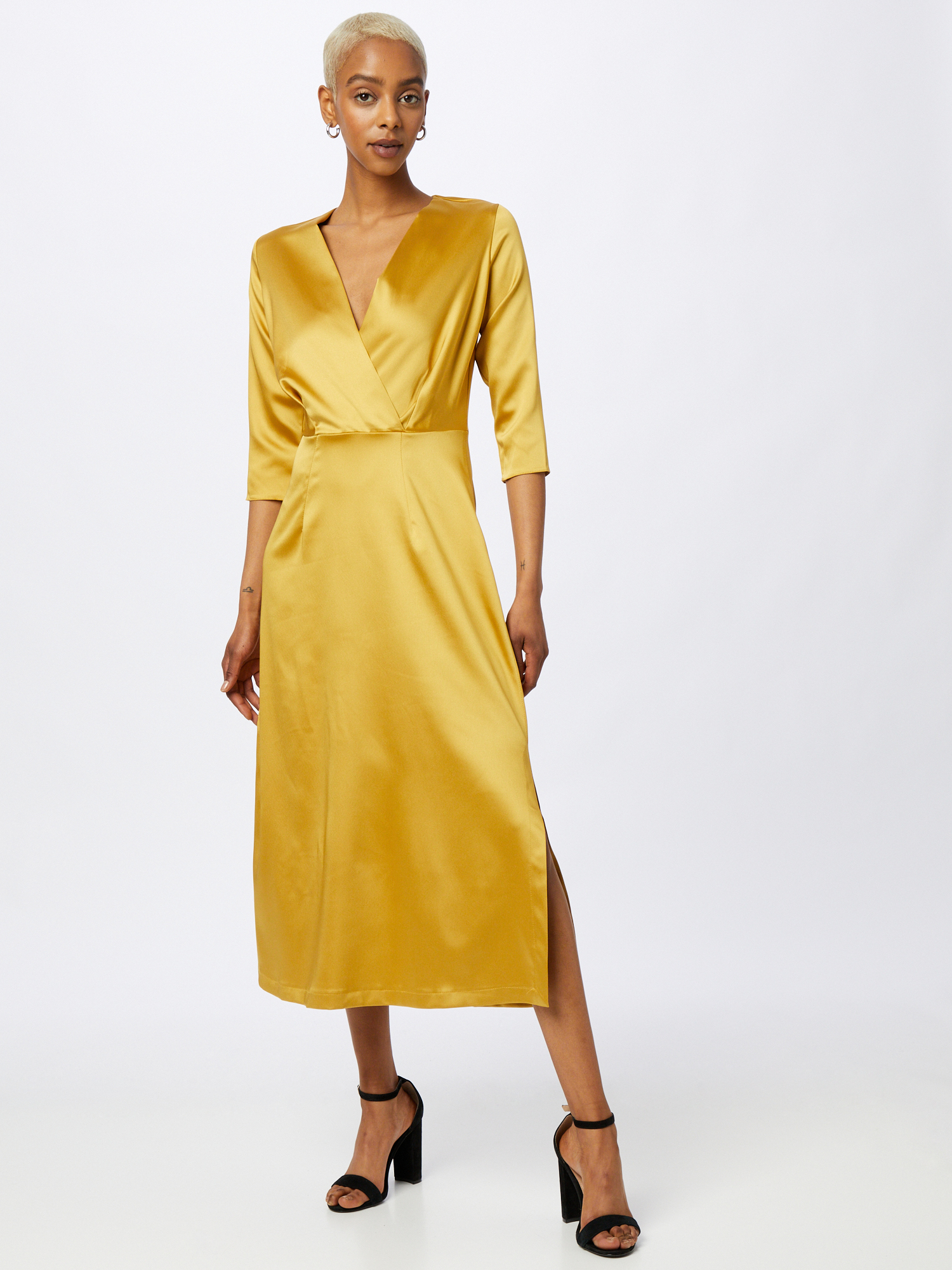 wIyhz Kobiety Closet London Sukienka koktajlowa w kolorze Złoty Żółtym 