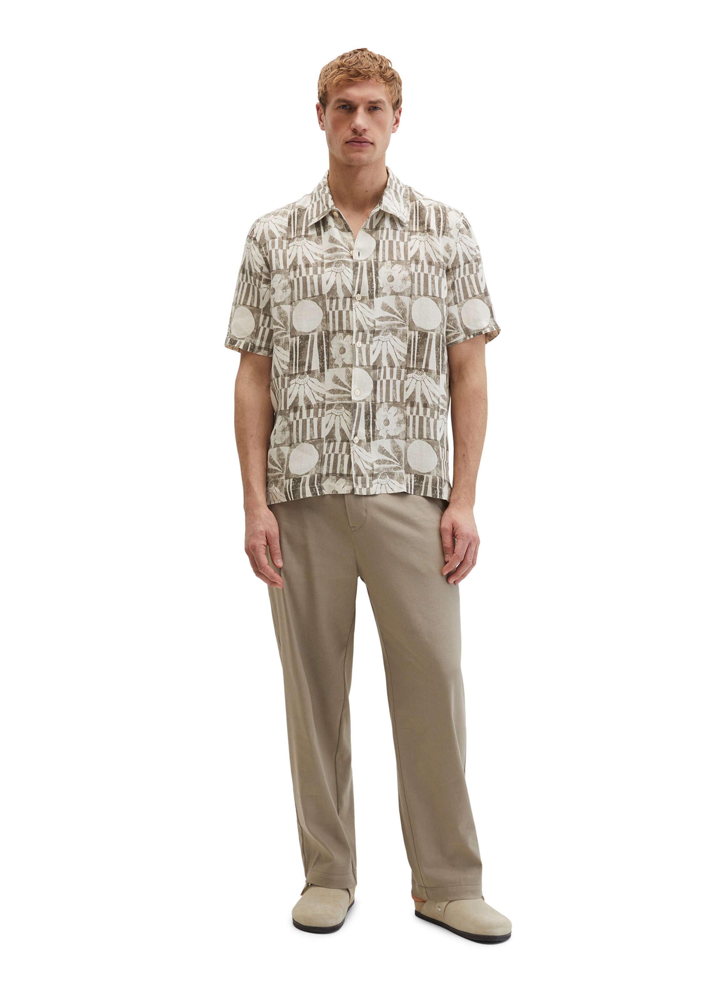 Marc O'Polo Regular fit Button Up Shirt in Brown