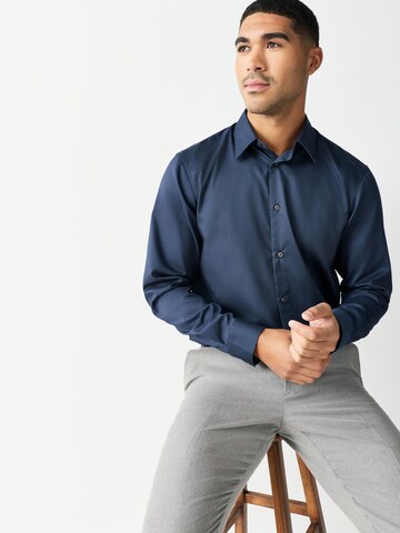 Coupe regular Chemise Next en bleu