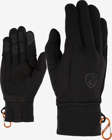 ZIENER Athletic Gloves 'GAZAL TOUCH' in Black: front
