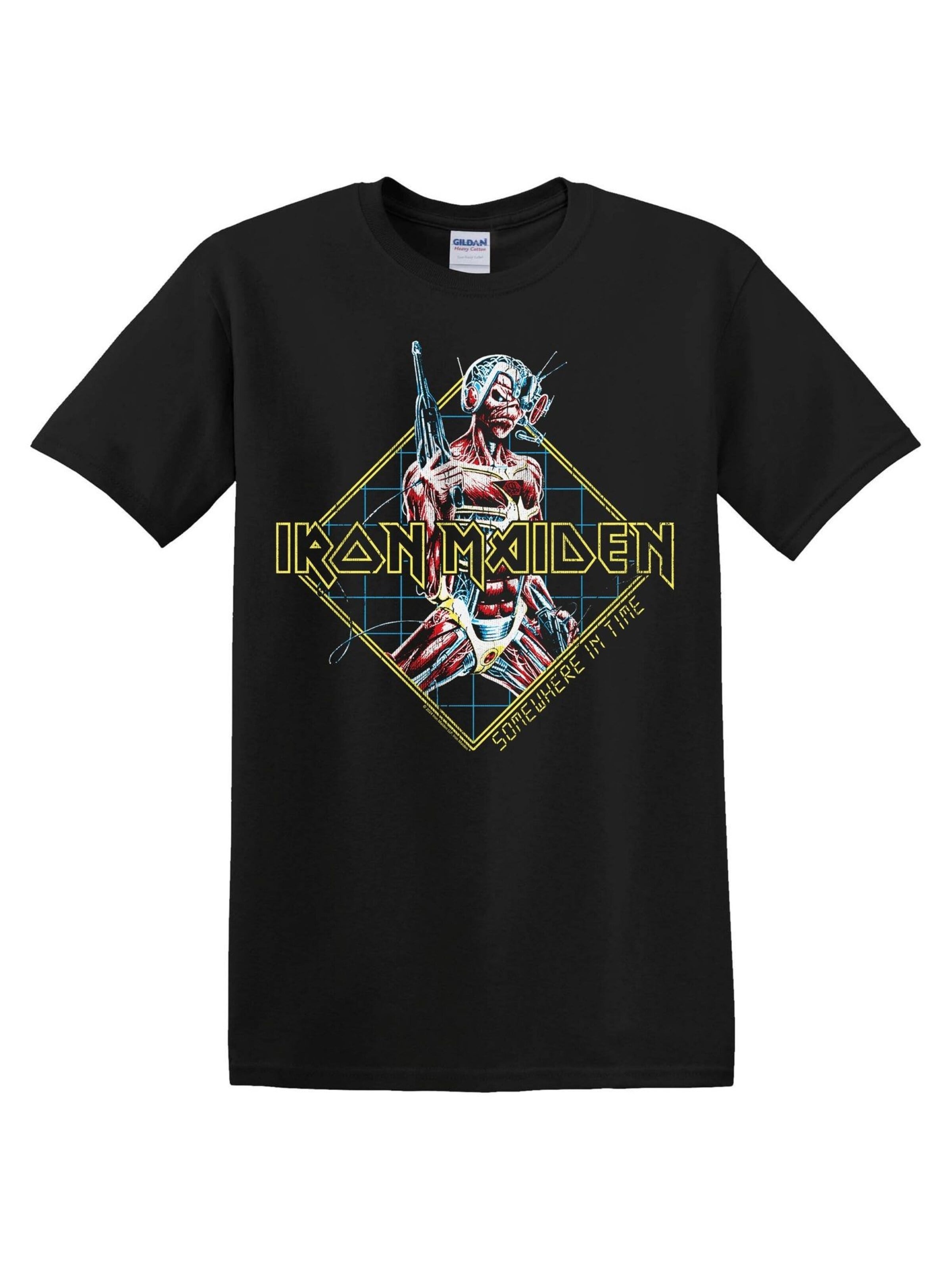 Maglietta 'Somewhere In Time' di Iron Maiden in nero: frontale