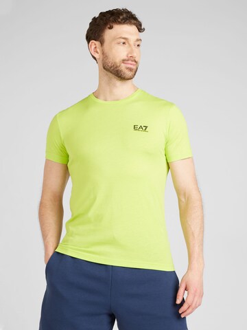 T-Shirt EA7 Emporio Armani en vert : devant