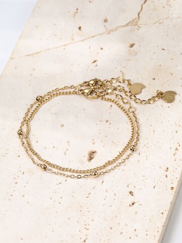 Hey Happiness - Pulsera 'Fine Duo' en oro