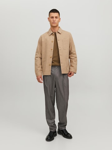 Coupe slim Veste mi-saison 'Riviera' JACK & JONES en beige