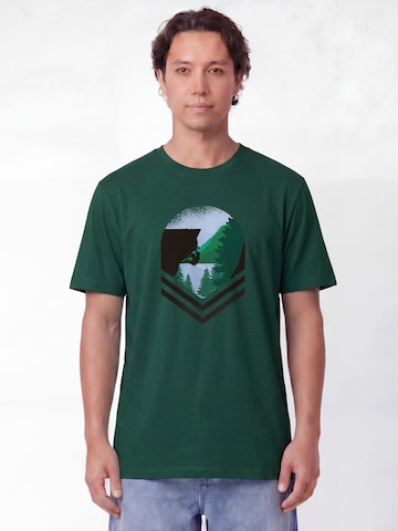 T-Shirt 'Bay Climbing' Watapparel en vert : devant