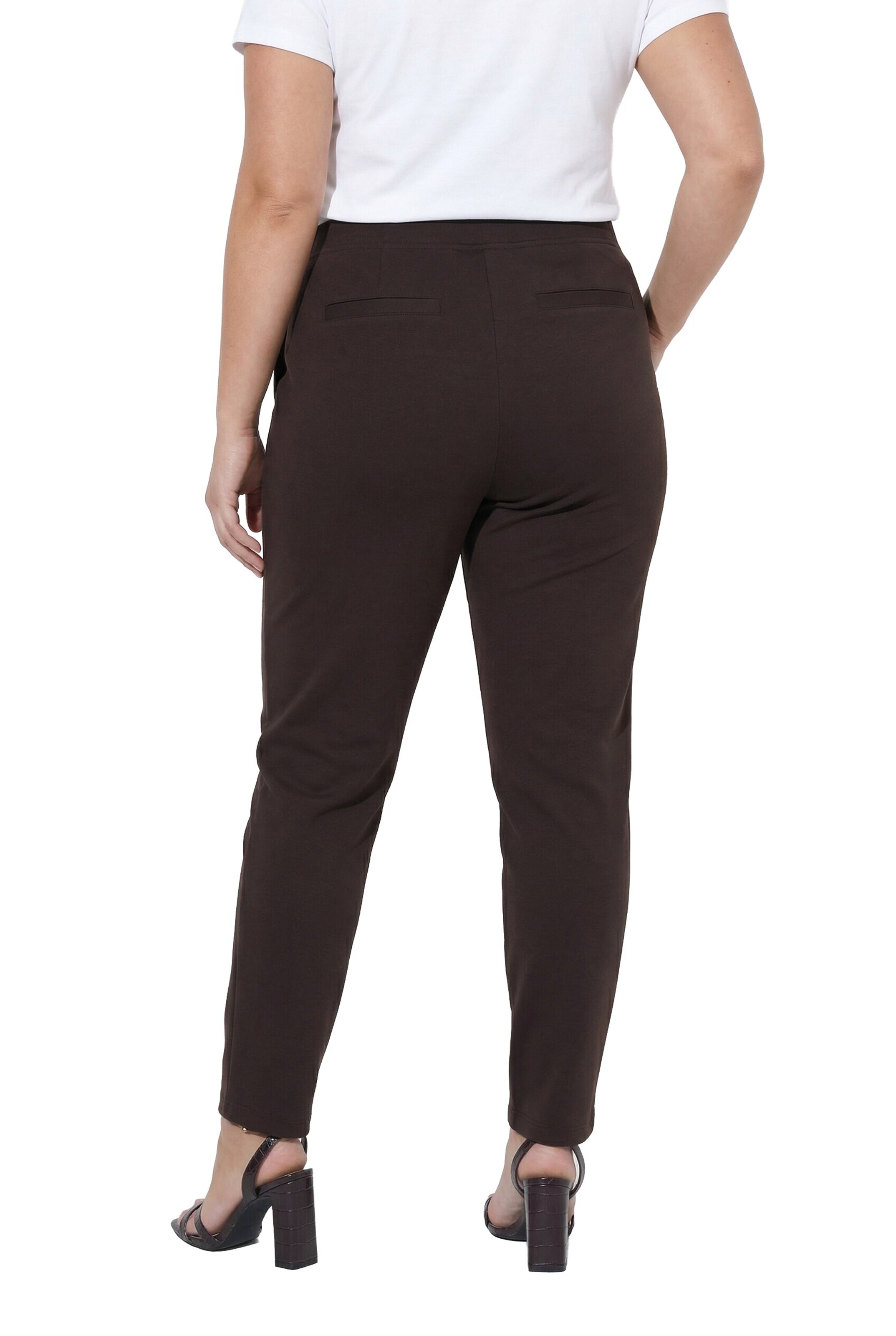 Ulla Popken Regular Hose in Braun