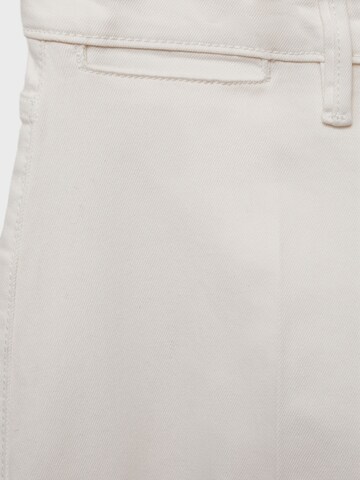 Wide Leg Jean à pince 'BEA' MANGO en blanc