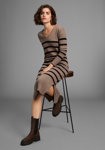 LAURA SCOTT Strickkleid in Braun