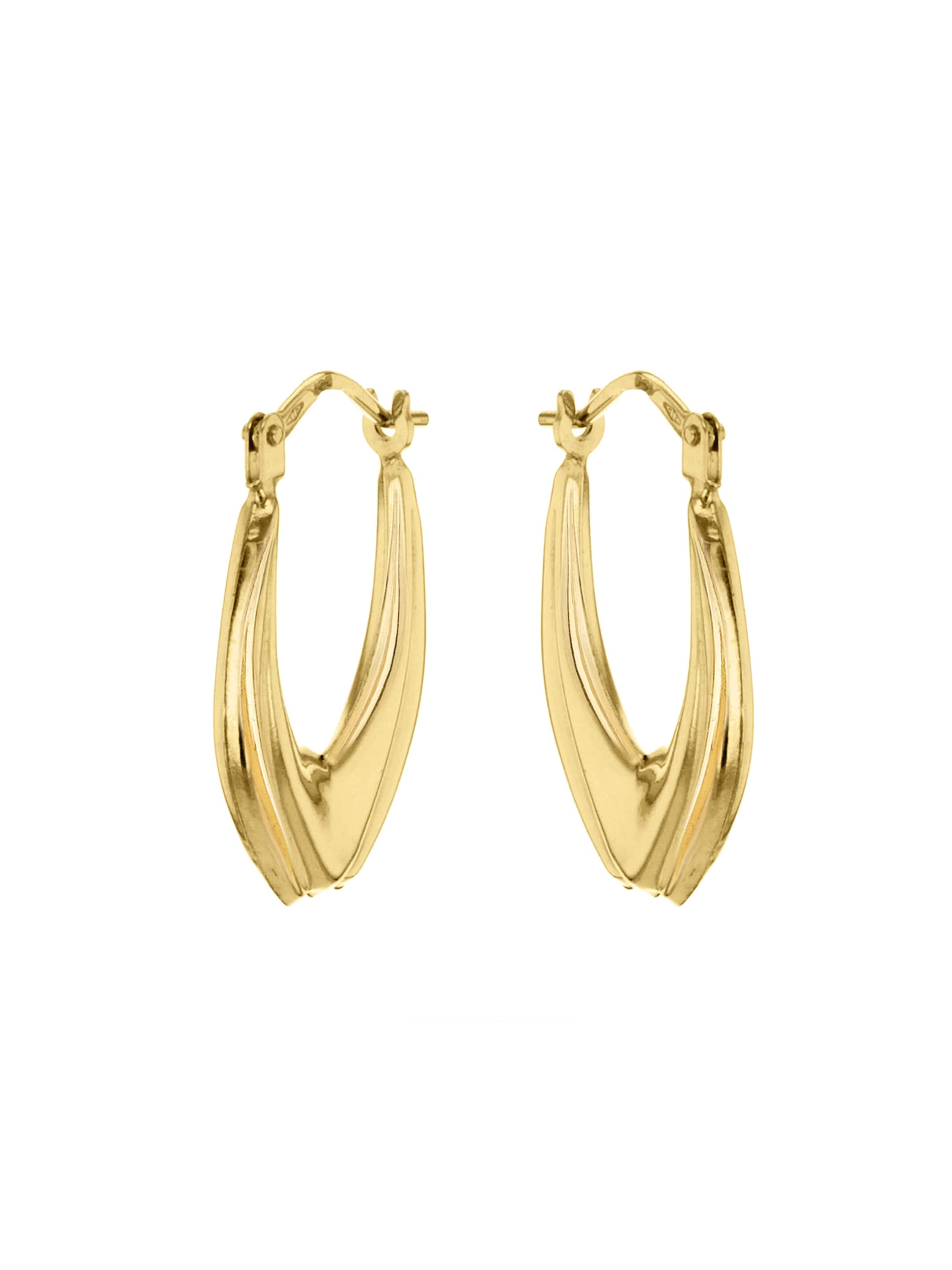 Lucardi Oorbellen 'Klassisch' in Goud