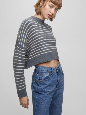 Pull&Bear Sweater in Blue: front