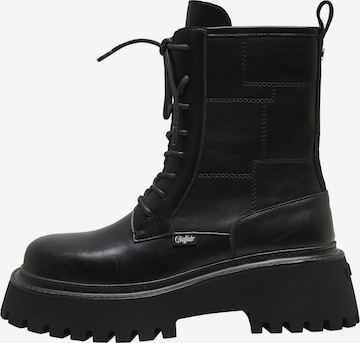 Bottes à lacets 'STACY' BUFFALO en noir : devant