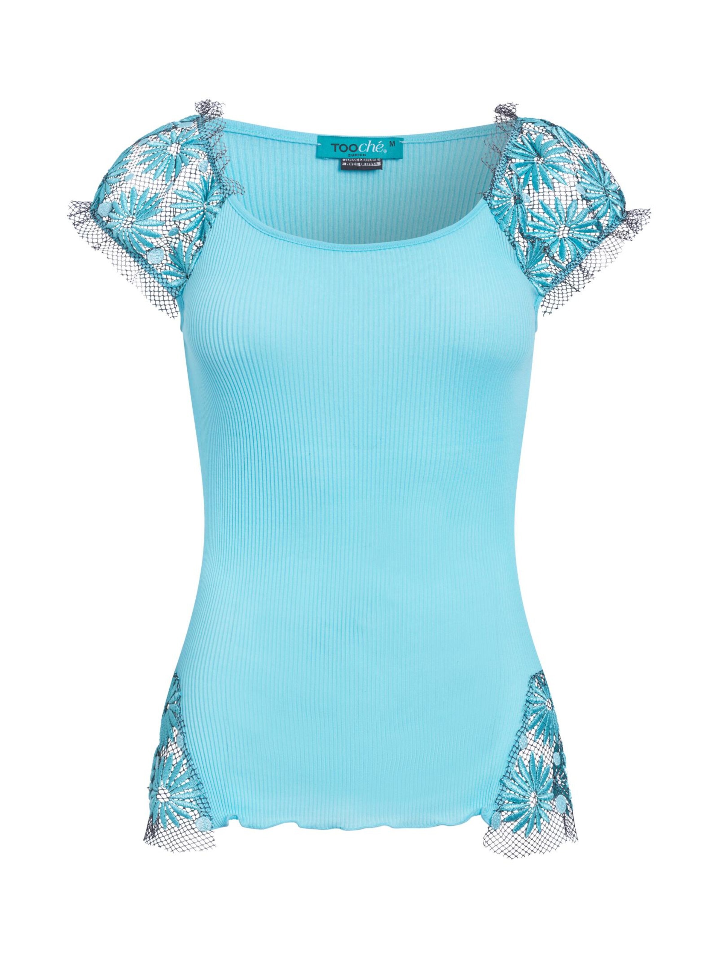 TOOche Top 'Julie' in Blue: front