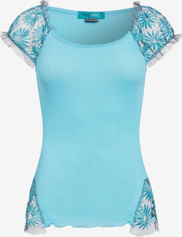 TOOche Top 'Julie' in Blue: front