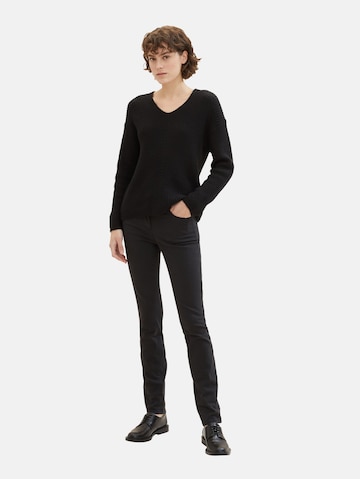 TOM TAILOR Slimfit Jeans 'Alexa' in Schwarz