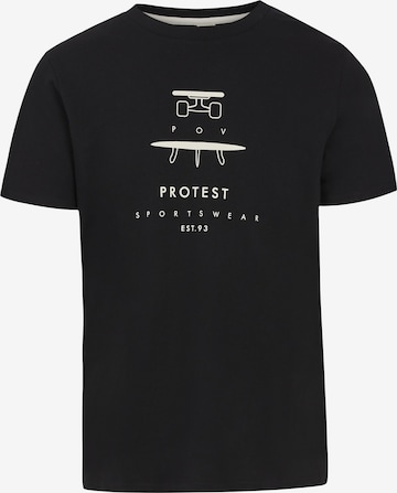PROTEST Shirt 'PRTAndros' in Black: front