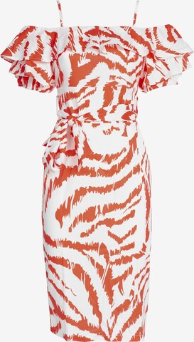 Influencer Kleid in Orange: predná strana