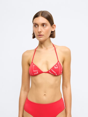 DIESEL Triangen Bikiniöverdel 'KATE-D-CORE' i röd: framsida
