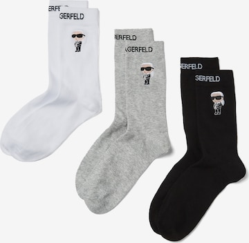 Karl Lagerfeld Κάλτσες 'Ikonik 2.0' σε μαύρο: μπροστά
