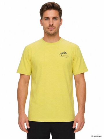 KILLTEC Shirt 'KOS 51 MN TSHRT' in Yellow
