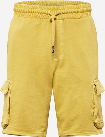 Only & Sons tavaline Klapptaskutega püksid, värv kollane: eest vaates