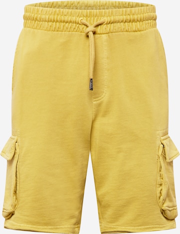 Only & Sons Cargo Pants in Yellow: front