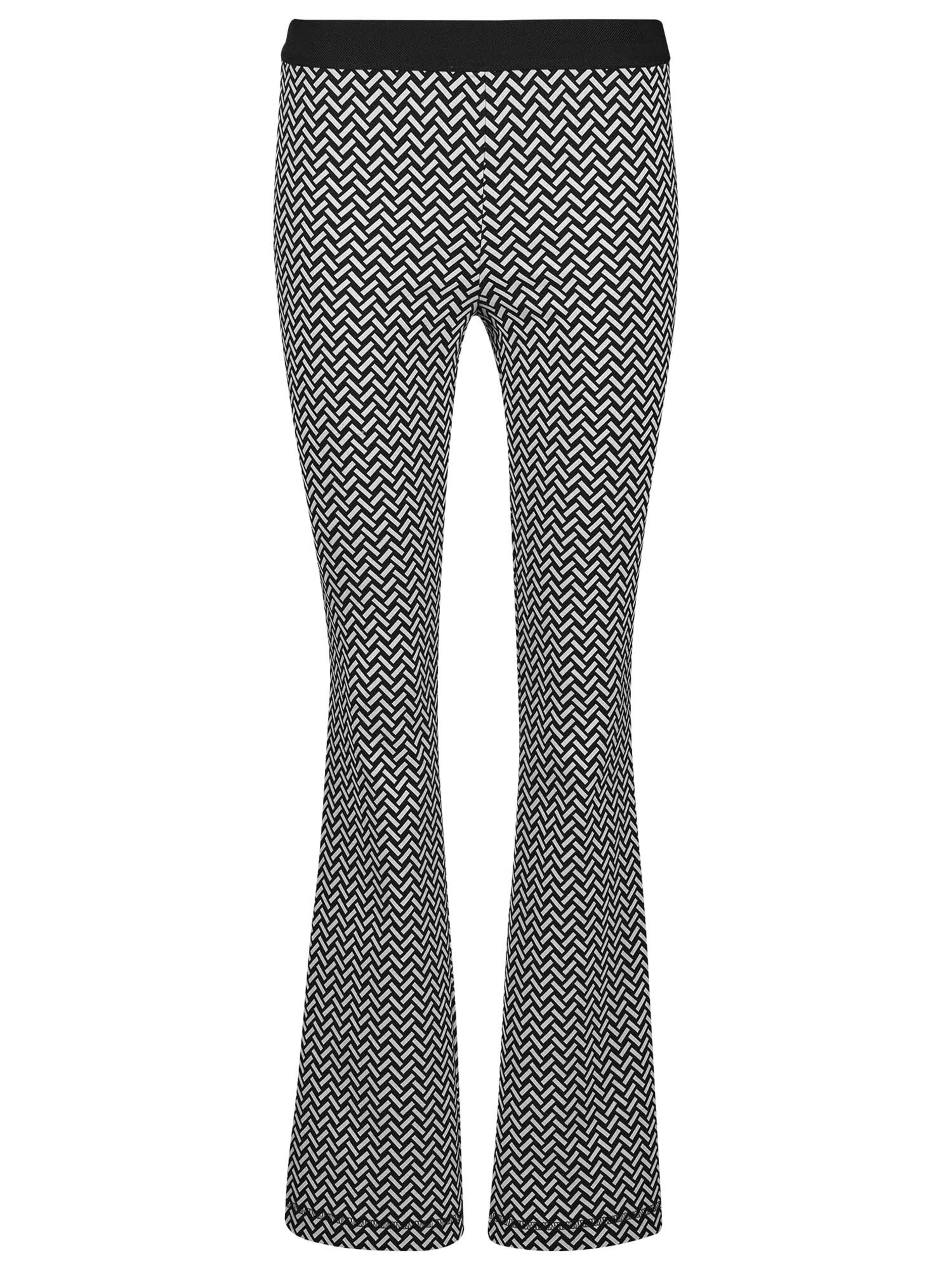 MADELEINE Flared Hose in Schwarz: Vorderseite