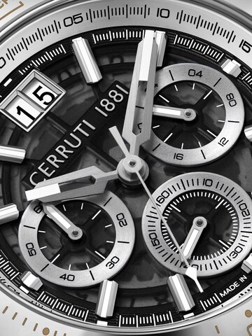 Montre à affichage analogique CERRUTI 1881 en argent