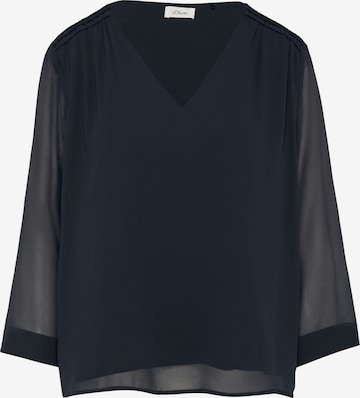 Chemisier s.Oliver BLACK LABEL en bleu : devant