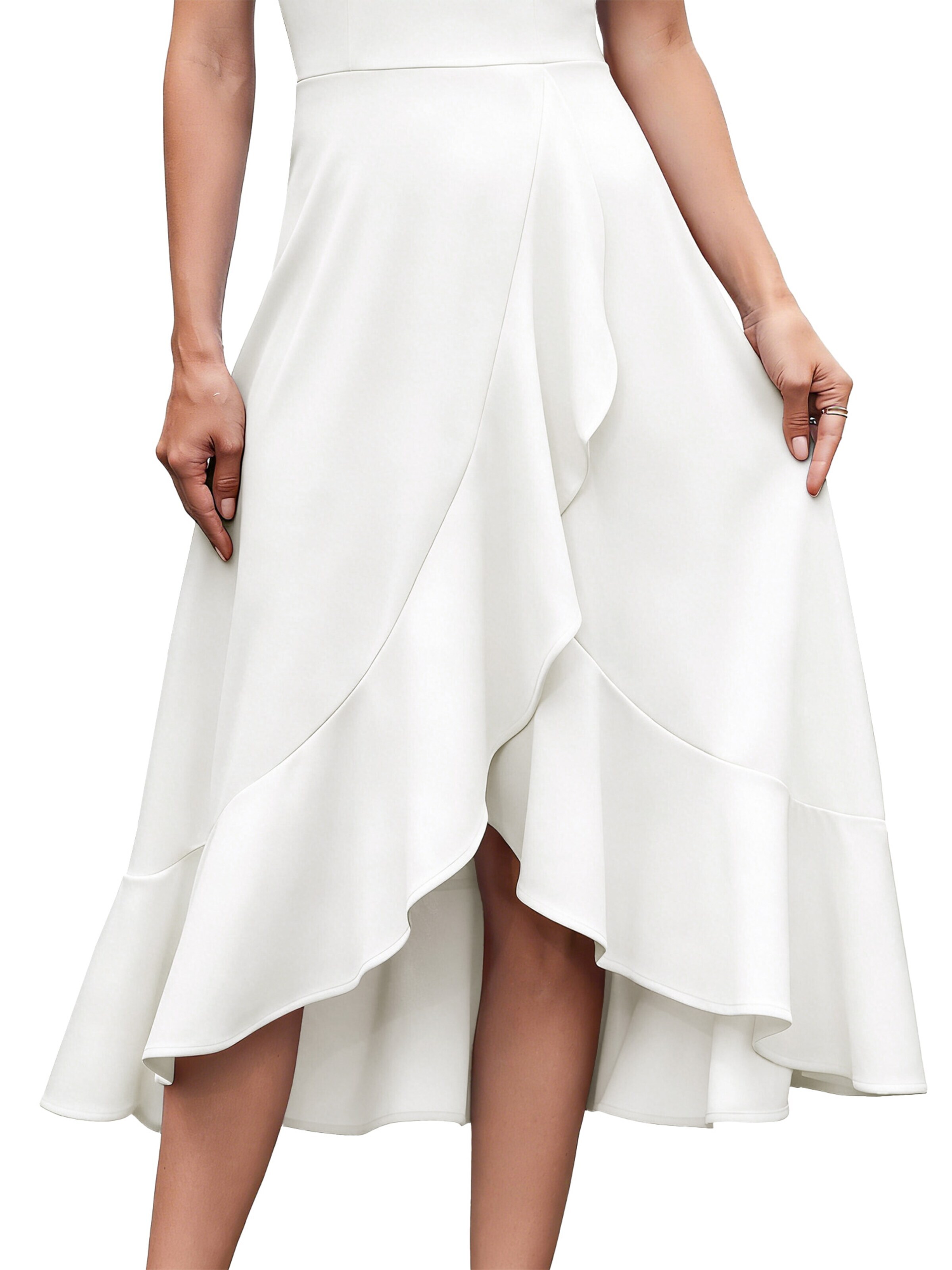 Zapaka Cocktail Dress in White