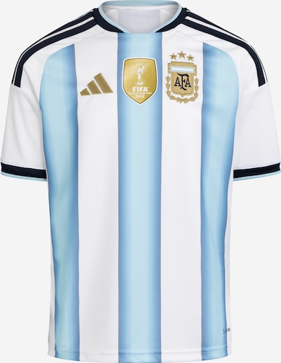 Sportiniai marškinėliai 'Argentina 26 Home' iš ADIDAS PERFORMANCE, spalva – tamsiai mėlyna jūros spalva / šviesiai mėlyna / Auksas / balta, Prekių apžvalga