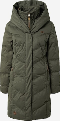 Ragwear Winter Coat 'NATALKA' in Green: front