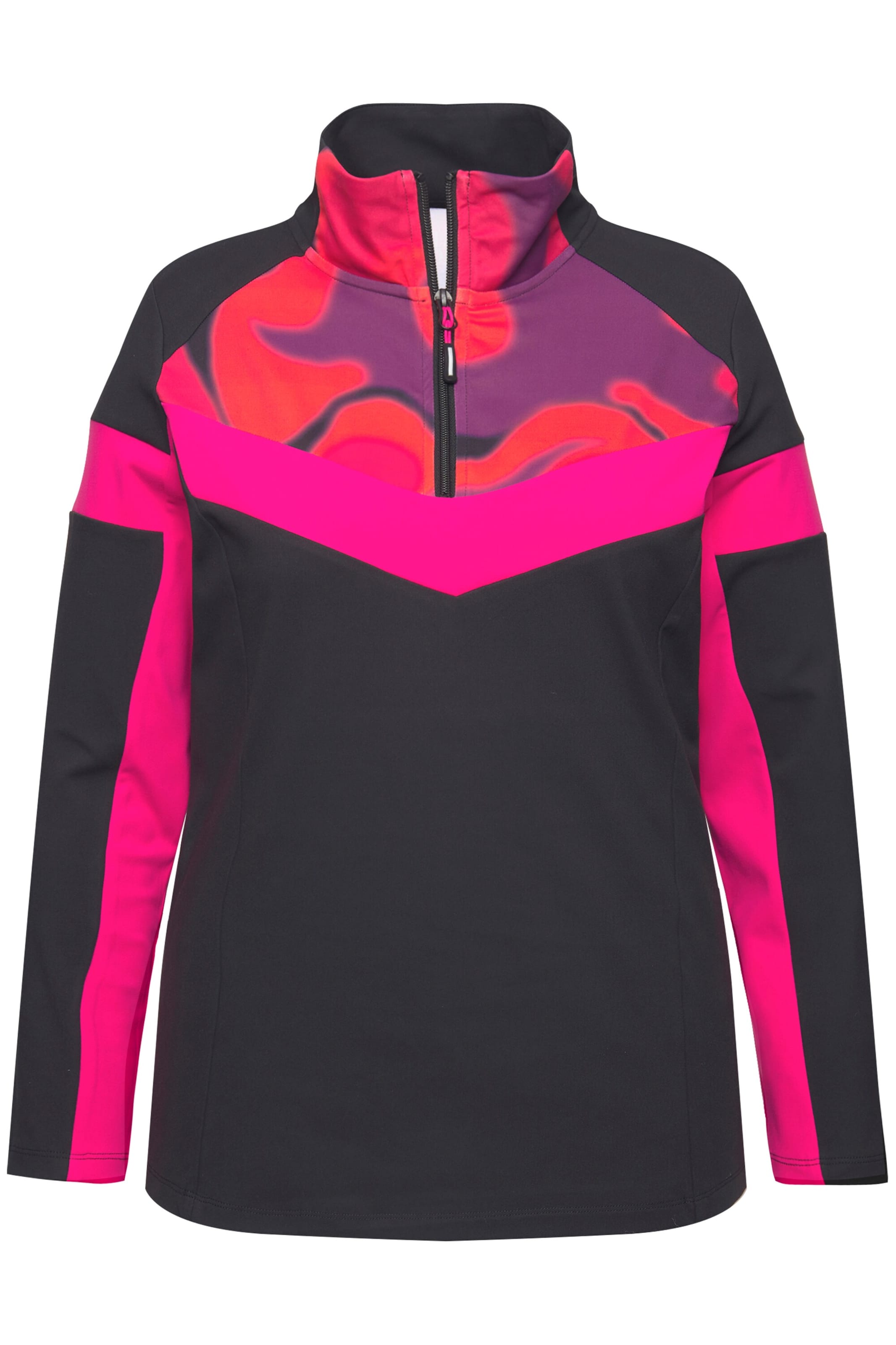 Ulla Popken Performance shirt in Black: front