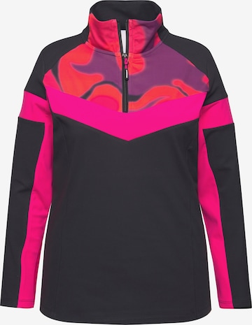 Ulla Popken Performance shirt in Black: front