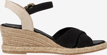 TAMARIS Strap sandal in Black