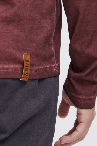 !Solid - Camisa 'Tinox' em vermelho