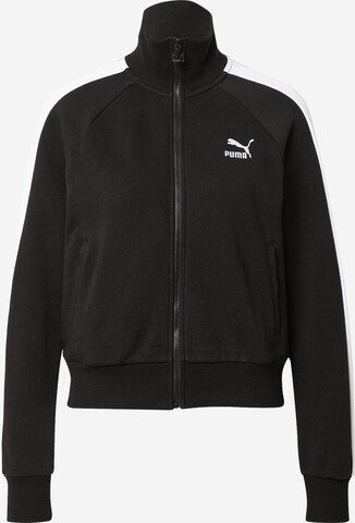 PUMA Sportsweatjacke in Schwarz: predná strana