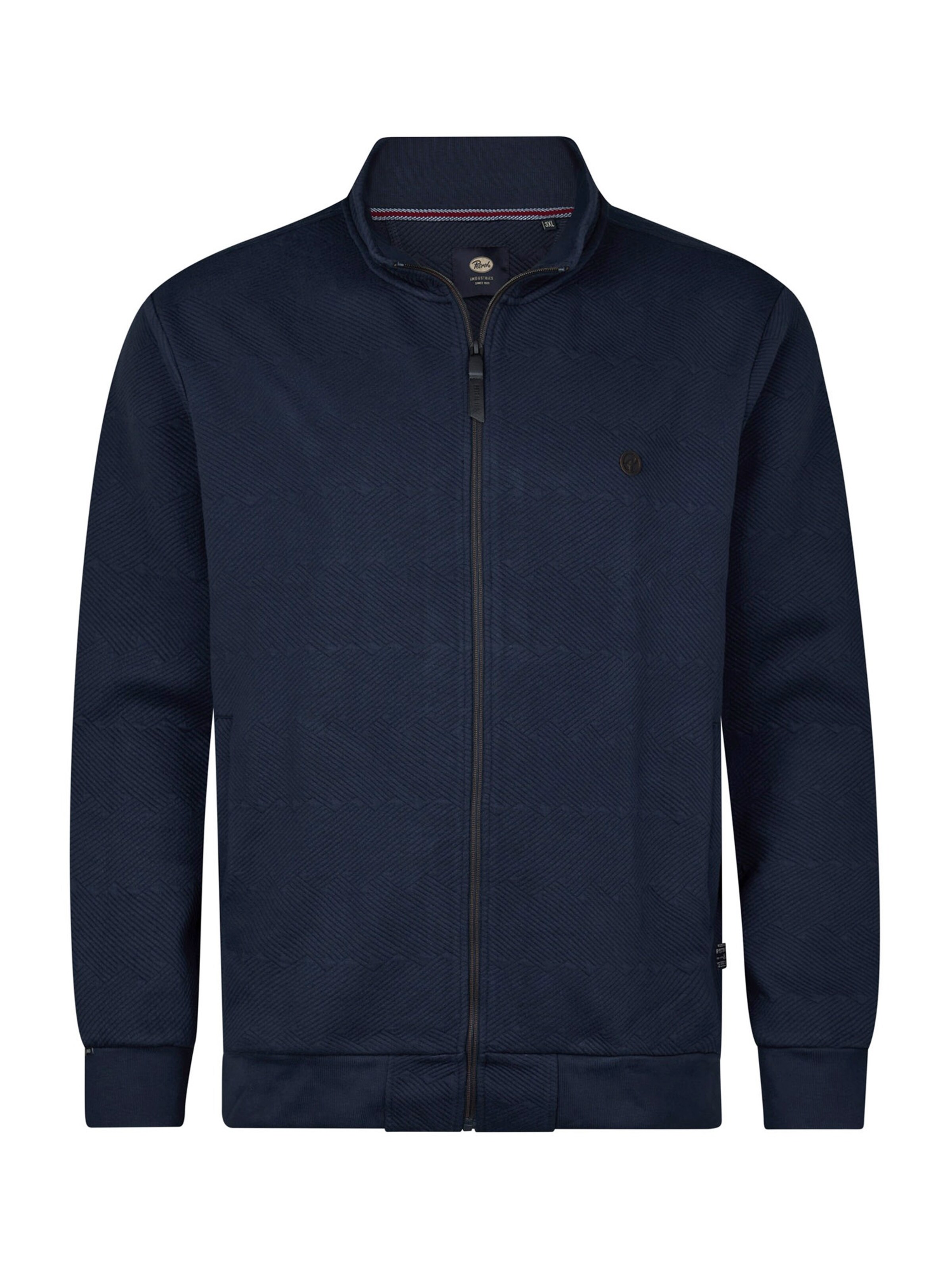 Petrol Industries Кофта на молнии в Синий: спереди